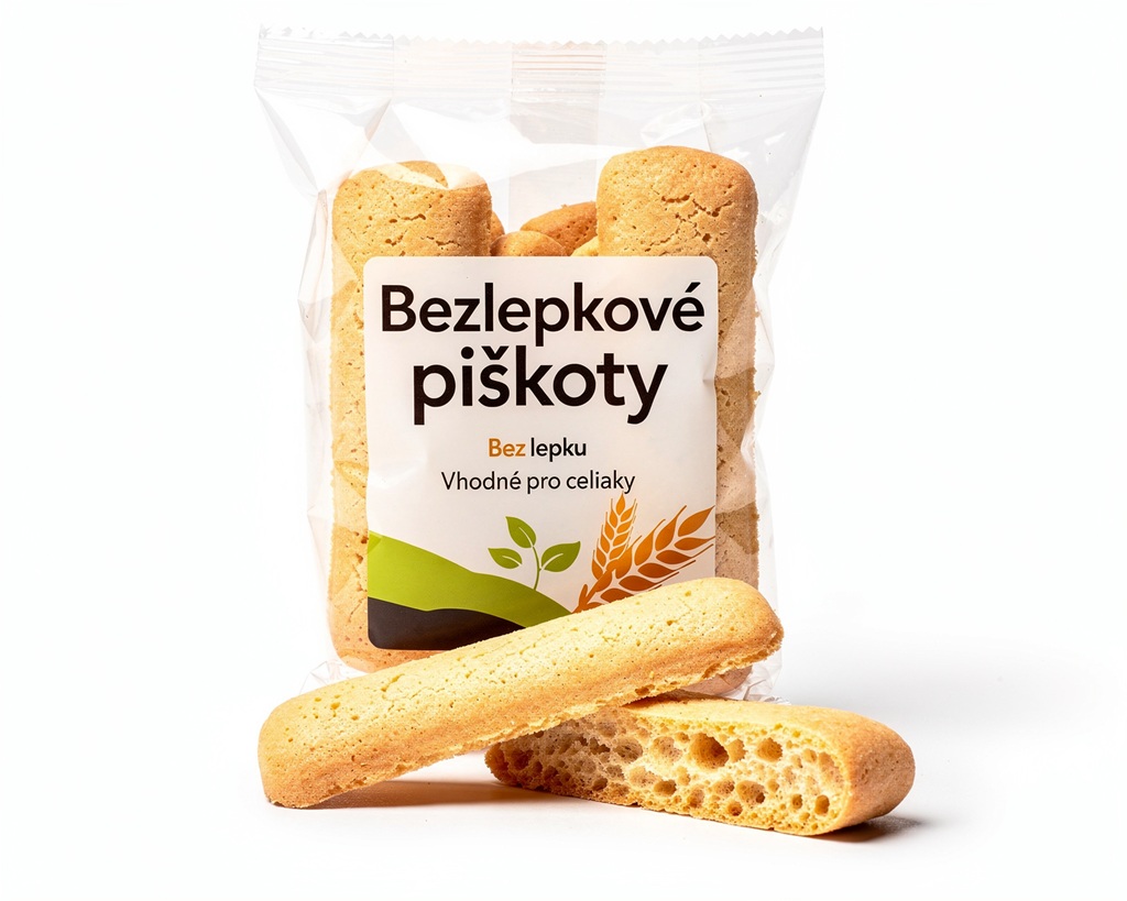 bezlepkové piškoty